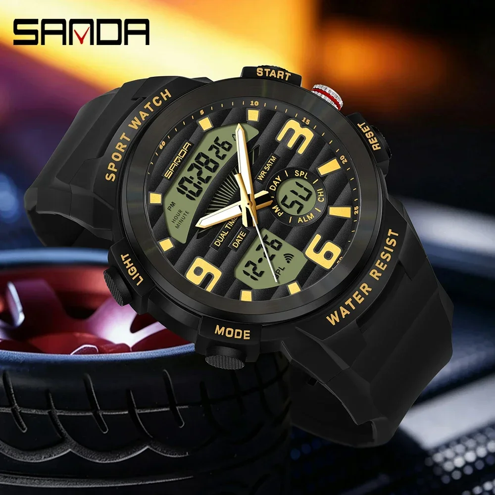 Zegarek męski SANDA Multifunct – Rubber Strap Diver recenzja i cena
